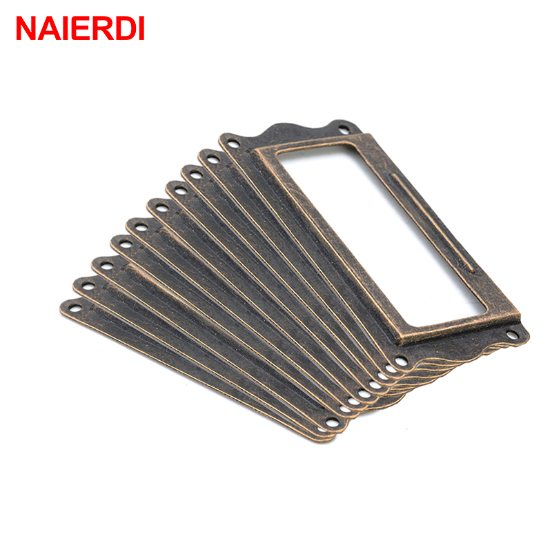 Furniture Hardware Names - 10 adet NAIERDI antika pirinç kolu