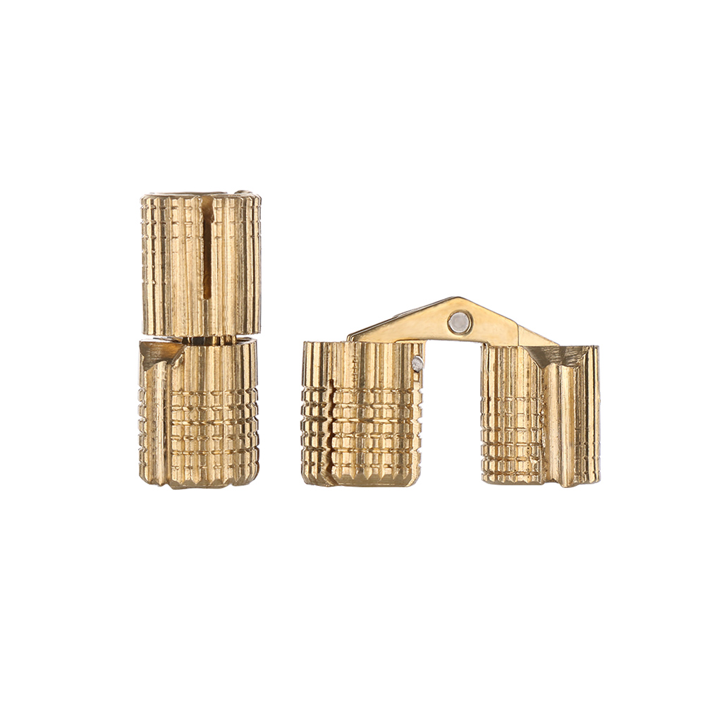 Cabinet Hinge Overlay - 8-18mm Pirinç Varil Menteşeler Görünmez Dolap