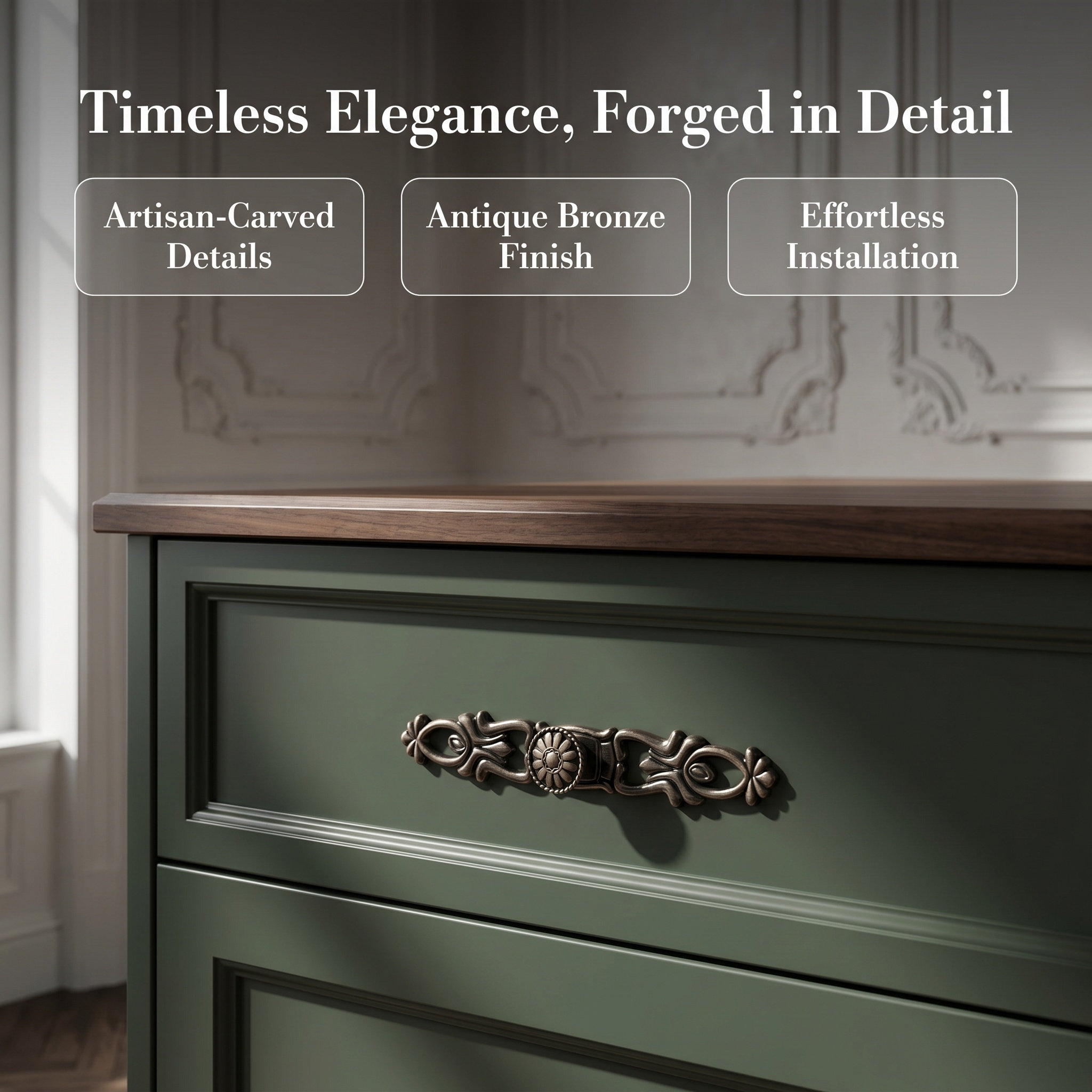 2 Adet Bronz Renkli, Damla Şek - Furniture Hardware Drop Pulls incelemesi ve fiyatı