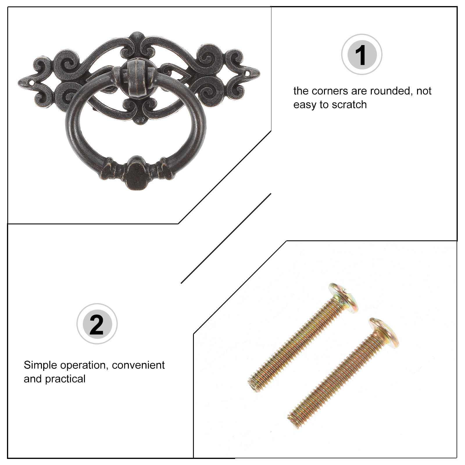 6 Adet Retro Tarzı Dolap Kapıs - Furniture Hardware Drop Pulls incelemesi ve fiyatı