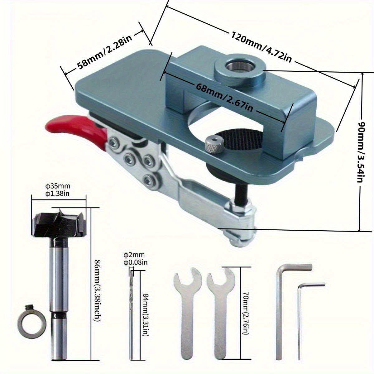 35mm Menteşe Şablonu - Ayarlan - Furniture Hardware Fitting incelemesi ve fiyatı